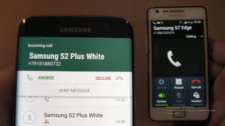 Over the Horizon Incoming call \u0026 Outgoing call at the Same Time Samsung Galaxy S7 edge+S2 Plus White