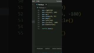 Draw a Panda using Turtle Python😲🔥| Python #shorts #coding