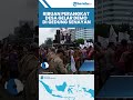 Penampakan Ribuan Perangkat Desa Demo di Gedung DPR Senayan Jakarta Pusat, Membawa 6 Tuntutan