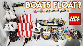 DO THESE LEGO BOATS FLOAT? 25 TESTED!