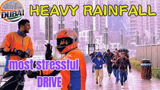 Dubai flooded | Most stressful drive in Dubai | Heavy rainfall 🌧️ 1-27-2023