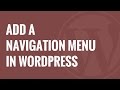 How to Add Navigation Menu in WordPress