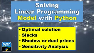 Linear Programming Solution with Python || LPP Sensitivity Analysis