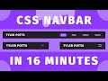 Build a Responsive CSS Navbar in 16 Minutes