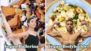 What A Vegan Ballerina, Vegan Bodybuilder & Vegan Runner Eat In A Day