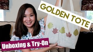 Golden Tote Unboxing \u0026 Try-on | October 2018