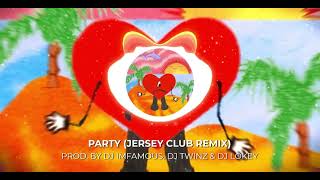 BAD BUNNY FT. RAUW ALEJANDRO - PARTY (JERSEY CLUB REMIX) (PROD. BY DJ IMFAMOUS, DJ TWINZ & DJ LOKEY)