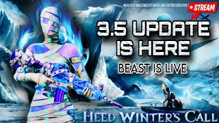 AA JAO NEW UPDATE KHELE/ 3.5 UPDATE  || BGMI LIVE || BEAST IS LIVE ||