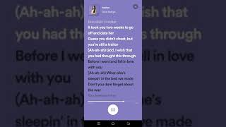 Traitor Lyrics Olivia Rodrigo