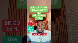 BOUL CHO KRAZE BANK POU TIRAJ 10/12/2024 NOU PRAL GEN BAGAY BINGO 65FL