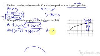 Calculus AB/BC – 5.10 Introduction to Optimization Problems