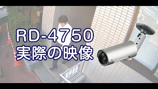 【防犯カメラ／屋外防雨】RD-4750 実際の映像（サンプル動画）