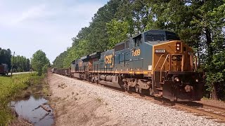 CSXT 7809 Leads CSX Train L657 Northbound On The Columbia Subdivision At Estill SC