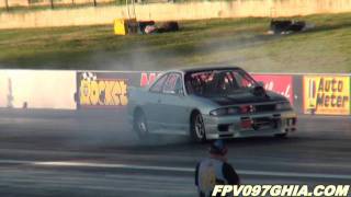 BIRRONG AUTOMOTIVE NISSAN SKYLINE TURBO RUNS 7.90 @ 180 MPH - SYDNEY DRAGWAY 3.9.2011