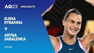 Elena Rybakina v Aryna Sabalenka Highlights | Australian Open 2023 Final