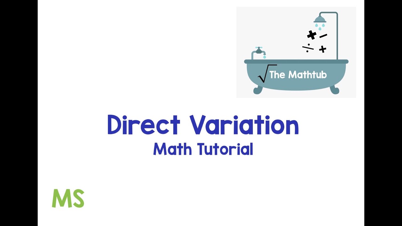 Direct Variation - Math Tutorial - YouTube