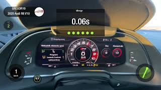 Audi R8 V10 5.2FSI GPF 570HP 0-100km/h Dragy acceleration testing