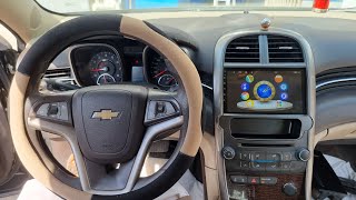 شاشة شفرولية ماليبو Malibu 2013 مع كامره خلفيه نظام أندرويد و CarPlay.. للطلب ج/ 0509180179