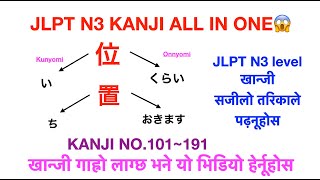 JLPT N3 Kanji All in One last part