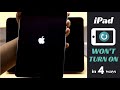 iPad Pro/Air Won't Turn On [Solved in 4 Ways] | Fix iPad Stuck on Black Screen