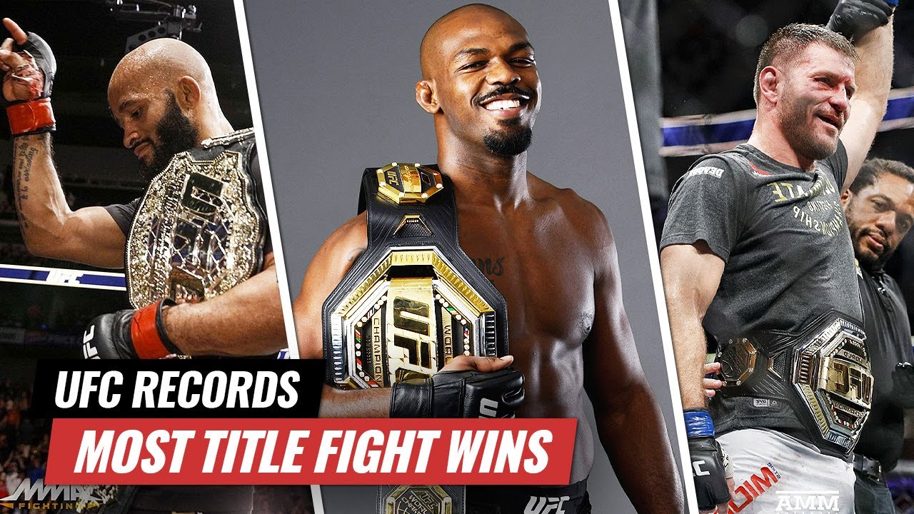 UFC Records: Top 10 Most Title Fight Wins In UFC History - YouTube