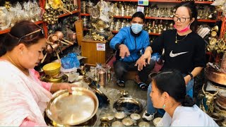 A day in life ~~ (Patan Durbar Square, Subhalabh Handcrafts) कॅासको थाल किन्दै  #subhalabhhandcrafts