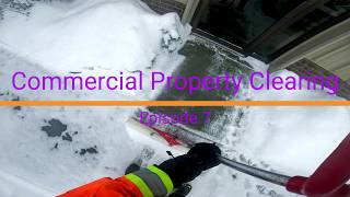 Commercial snow removal services Ep 7 #palerogreenscaper #snow #snowremoval #winter #blizzard