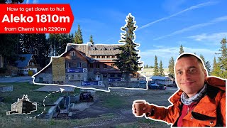 🥾 peak Cherni vrah 2290m to hut Aleko 1810m ⛰️ Vitosha mountain | FULL WALKTHROUGH POV