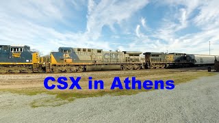 CSX in Athens with 5106, 7037, 415 \u0026 37, Plus DP 7254