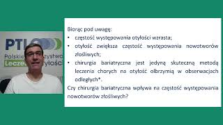 Otyłość, chirurgia bariatryczna a nowotwory złośliwe