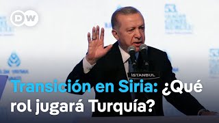 El presidente turco Erdogan es uno de los principales beneficiados de la caída de al Assad