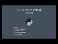 Python - Argument parsing