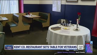 Restaurant honors fallen vets with 'Missing Man' table