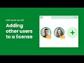 User Management: Adding other users to a license | One Click LCA 101