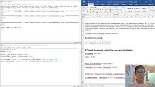Experiment#3 on Python: Variables