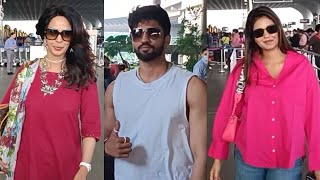 Mallika Sherawat, Zeeshan Khan &  Anjali Arora Spotted At Airport
