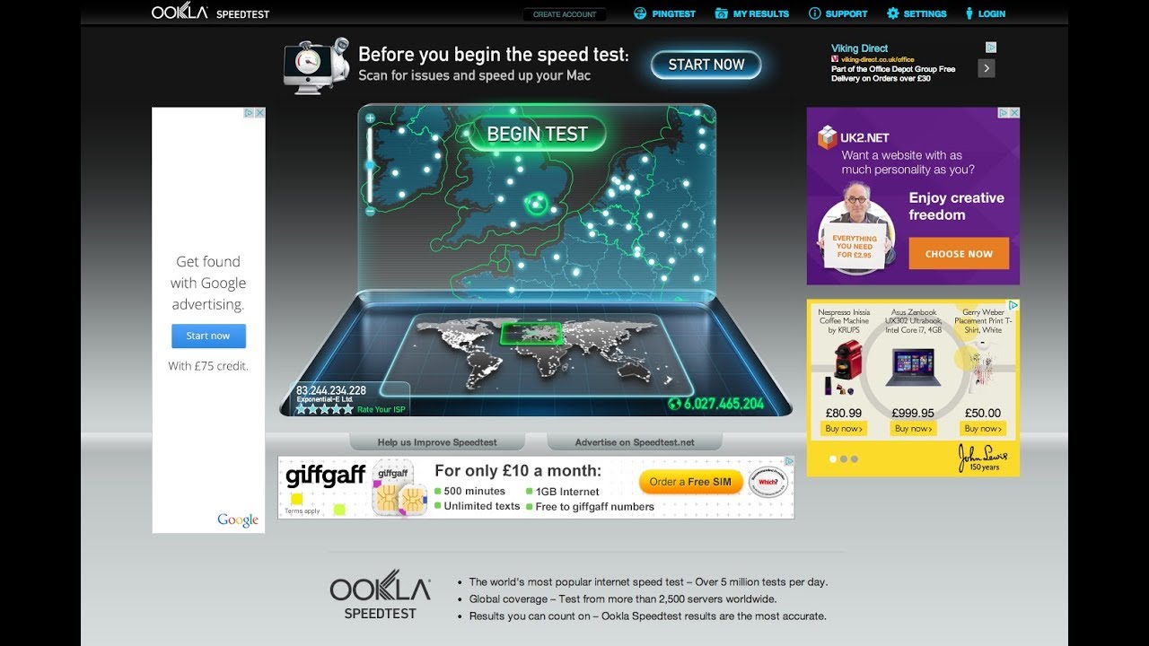 Speedtest By Ookla - The Global Broadband Speed Test || NetworKHelp ...