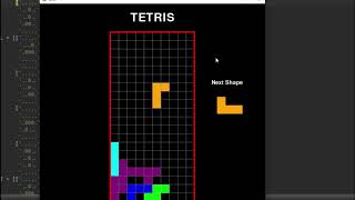Tetris Game Python Using Object Oriented Programming || By MR.ProgHammer