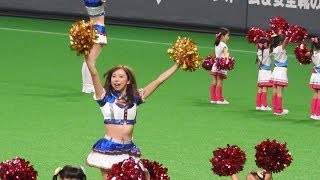 ＜2019.8.18楽天戦＞ファイターズガールやポリーちゃん\u0026フレップ君と一緒にスイッチも踊ってみたYMCAダンス