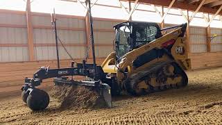 CAT 289D 3 Compact Track Loader with CAT GB124 Smart Grader Blade