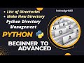 6.2 List of Directories | Making a New Directory | Python Directory Management | knowledge4skill