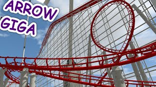 Gigarrow, an Arrow Giga Looping Coaster (NoLimits 2 Pro)