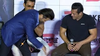 Anil Kapoor Touching Salman Khan Feet | Race 3 Official Trailer Launch