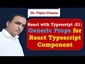 React Typescript Tutorial -21- Typescript Generic Props | Dr Vipin Classes