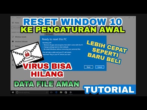 CARA RESET PC LAPTOP WINDOWS 10 KE SETTINGAN PABRIK | MEMBUAT LAPTOP ...