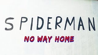 VERY EASY , How to turn words SPIDERMAN into cartoon spider-man no way home