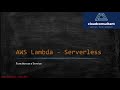 AWS Lambda - Serverless Guide 🚀 | Real-World Cloud Architect Insights
