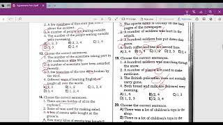 DİM İngilis dili Agreement Choosing Correct Sentences Part 1 (1-40)