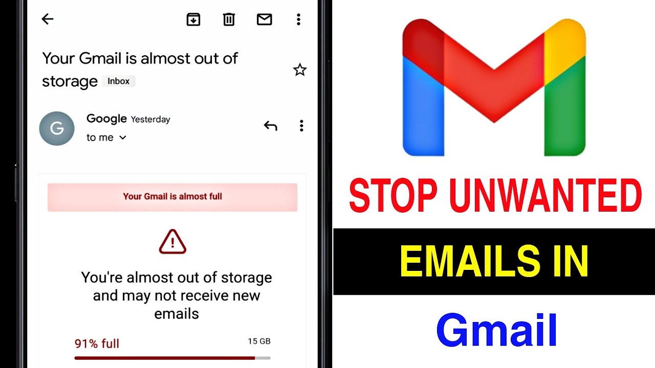 Stop Unwanted Emails In Gmail | How To Remove Access To Unwanted ...