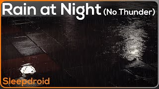► Hard Rain on Pavers at Night ~ Rain Sounds for Sleeping, Studying, or Insomnia Relief (Lluvia)